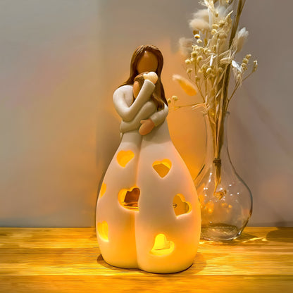 Maria – Rustikale Harz-Kerzenlampe