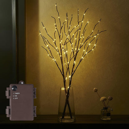 Marilyn – Lampe aus Weidenzweigen mit sanftem Naturlicht