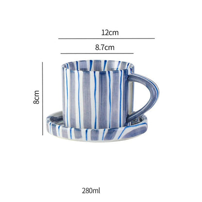 Elena – Retro Keramik Kaffeetasse