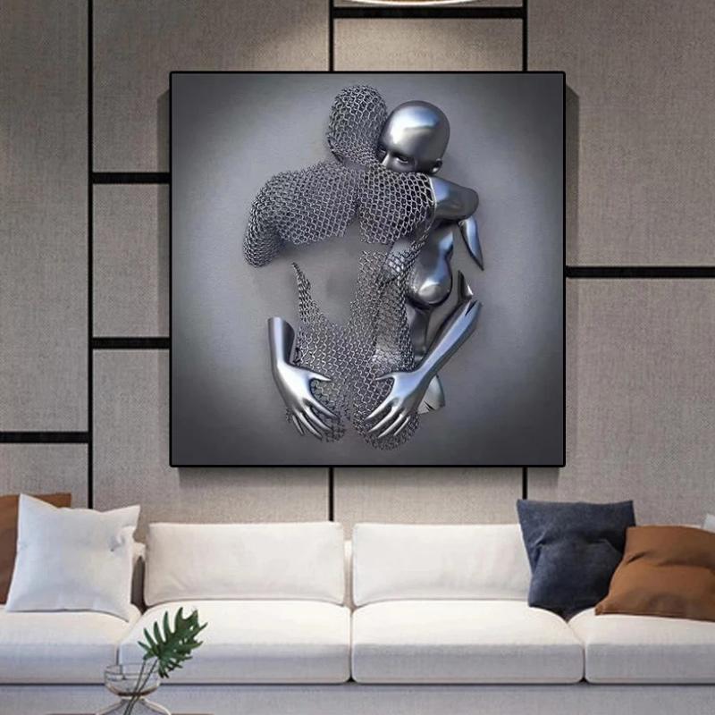 HerzKunst – 3D-Wandbild mit Liebesmotiv
