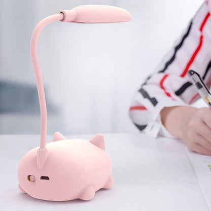 KatzenLicht – Mini-LED-Schreibtischlampe mit USB & Augenschutz