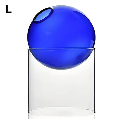 Amira – Farbige Glas Kugelvase Deko