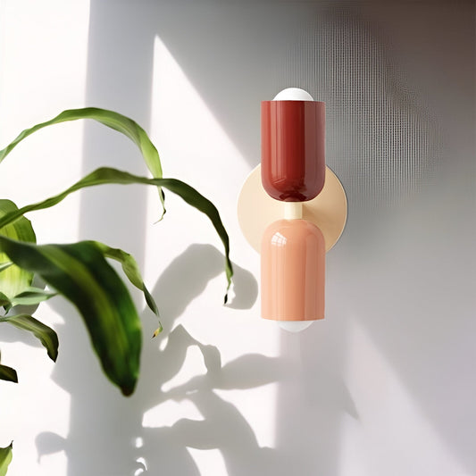 Cleah – Moderne Wandlampe mit zwei Eisenköpfen