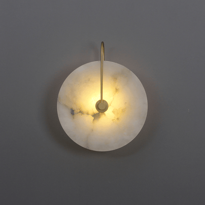 Aveline – LED-Wandlampe aus Alabasterstein