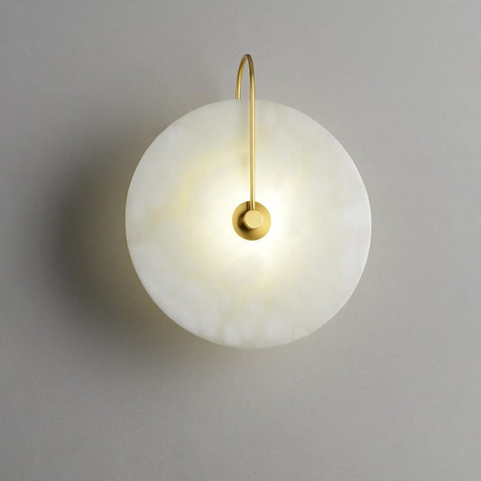 Aveline – LED-Wandlampe aus Alabasterstein