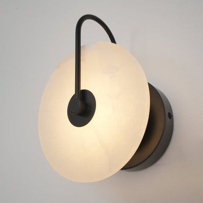 Aveline – LED-Wandlampe aus Alabasterstein