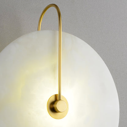 Aveline – LED-Wandlampe aus Alabasterstein