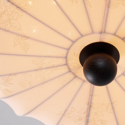 Anela – Natürliche Lampe aus Eschenholz und Stoff