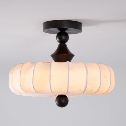 Anela – Natürliche Lampe aus Eschenholz und Stoff