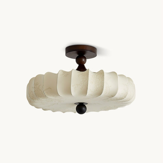 Anela – Natürliche Lampe aus Eschenholz und Stoff