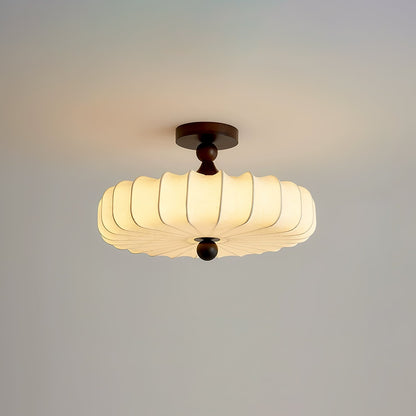 Anela – Natürliche Lampe aus Eschenholz und Stoff