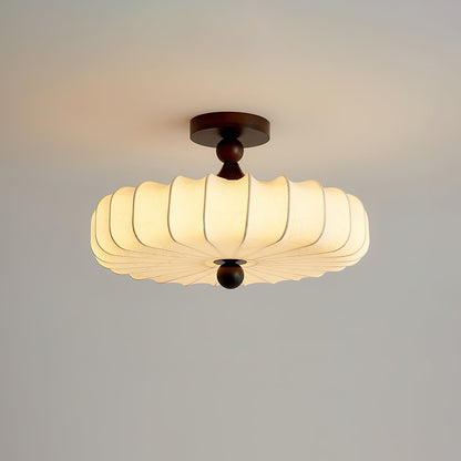 Anela – Natürliche Lampe aus Eschenholz und Stoff
