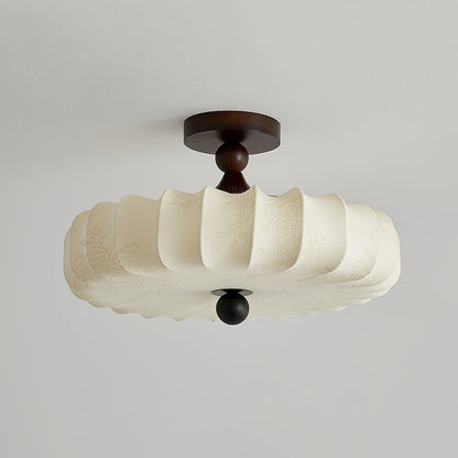 Anela – Natürliche Lampe aus Eschenholz und Stoff