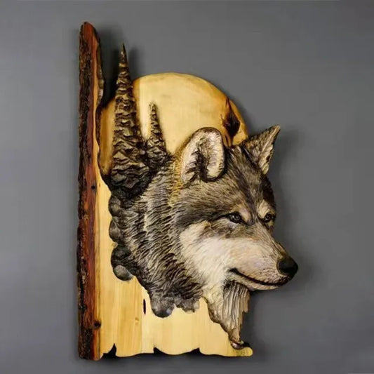 TierHolz – Handgeschnitzte Tier-Wanddeko aus Holz