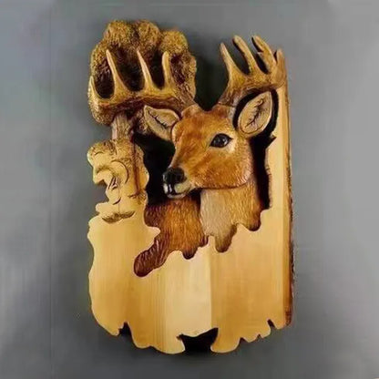 TierHolz – Handgeschnitzte Tier-Wanddeko aus Holz
