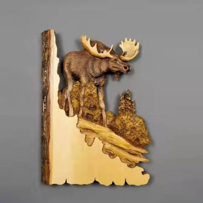 TierHolz – Handgeschnitzte Tier-Wanddeko aus Holz