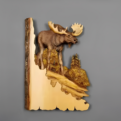 WildWood – Handgefertigte Tierkopf-Wanddekoration