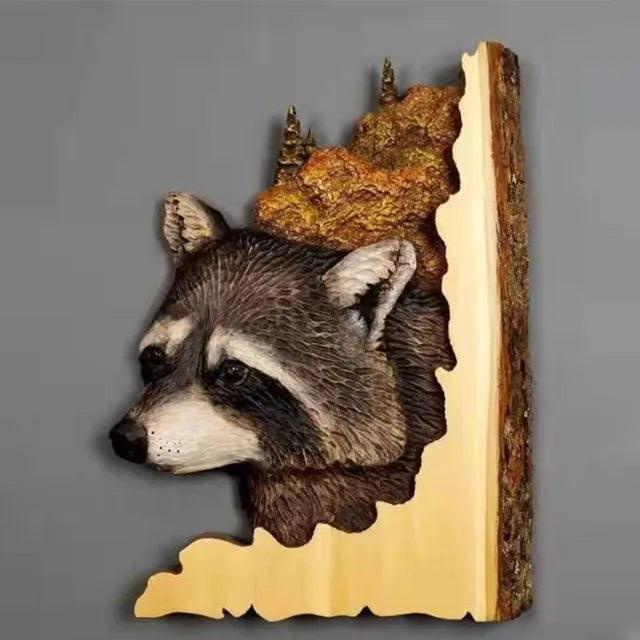 TierHolz – Handgeschnitzte Tier-Wanddeko aus Holz