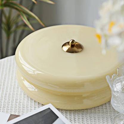 Amélie – Schlichte Deckenlampe im Cream-Stil