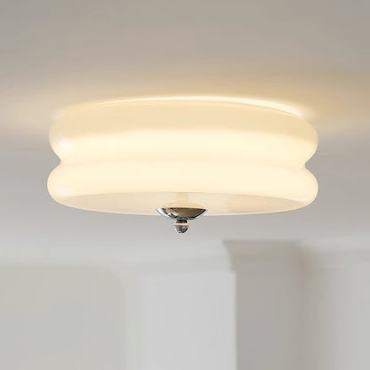 Amélie – Schlichte Deckenlampe im Cream-Stil