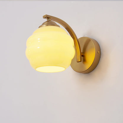 Prague – Retro-Glas-Wandleuchte im mittelosteuropäischen Stil