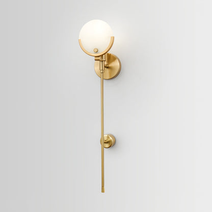 Kristy – Messing-Wandlampe aus Alabaster