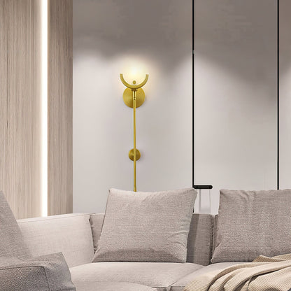 Kristy – Messing-Wandlampe aus Alabaster