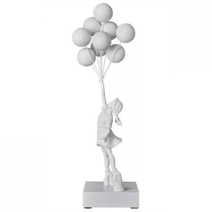 BanksyArt – Ballonmädchen-Skulptur im Streetart-Stil