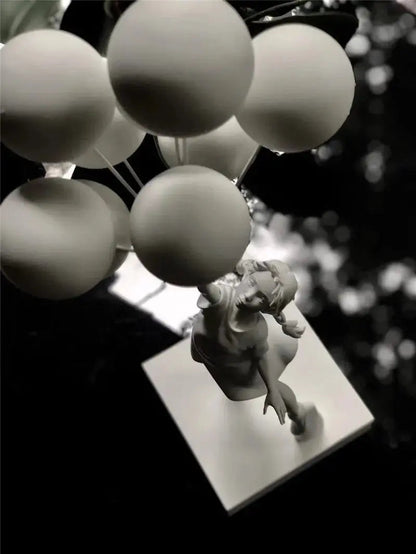 BanksyArt – Ballonmädchen-Skulptur im Streetart-Stil