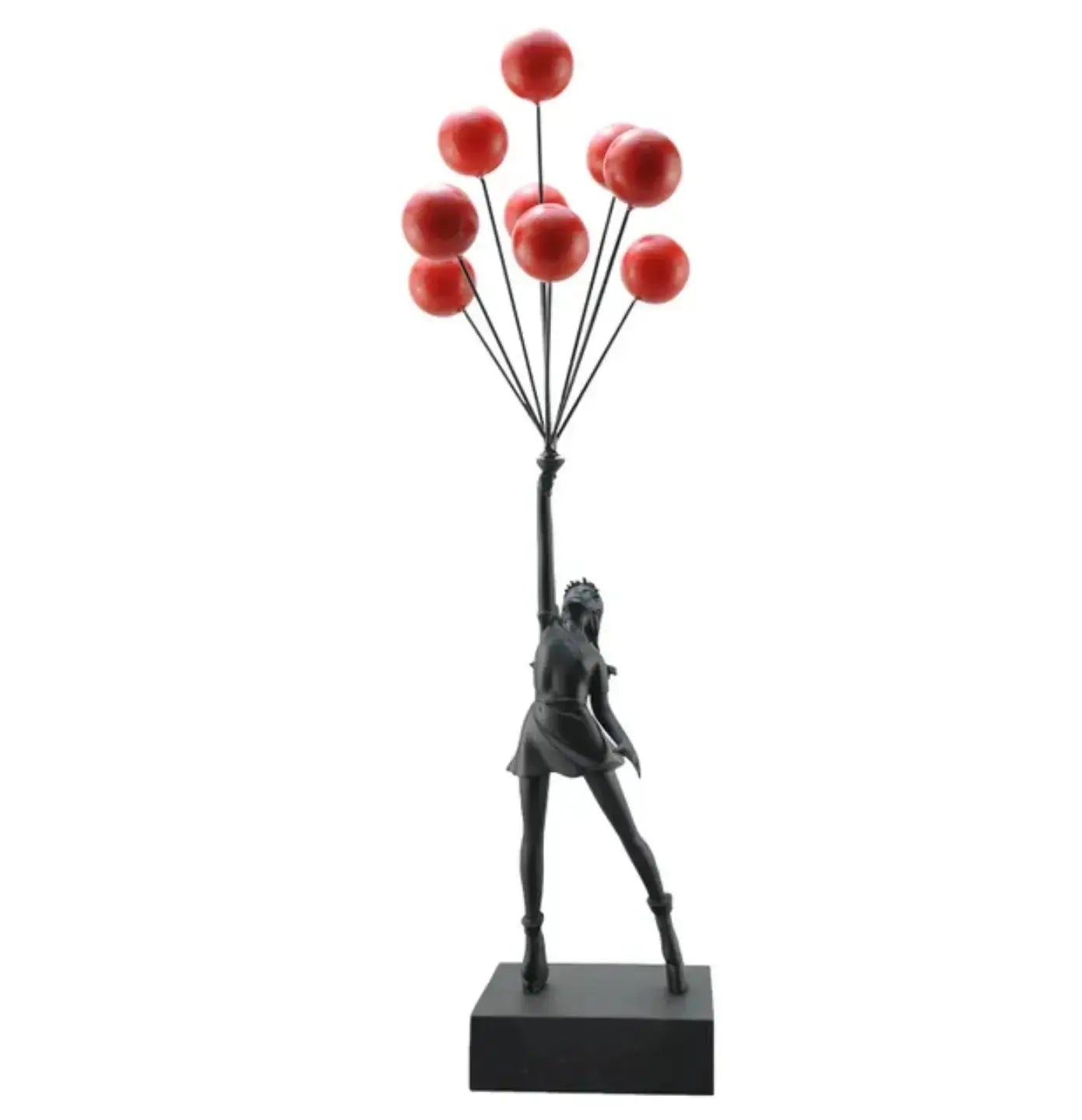 BanksyArt – Ballonmädchen-Skulptur im Streetart-Stil
