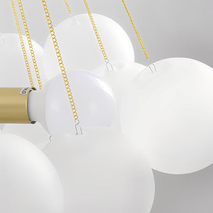Nova – Dekorativer Nordischer Glasball-Leuchter