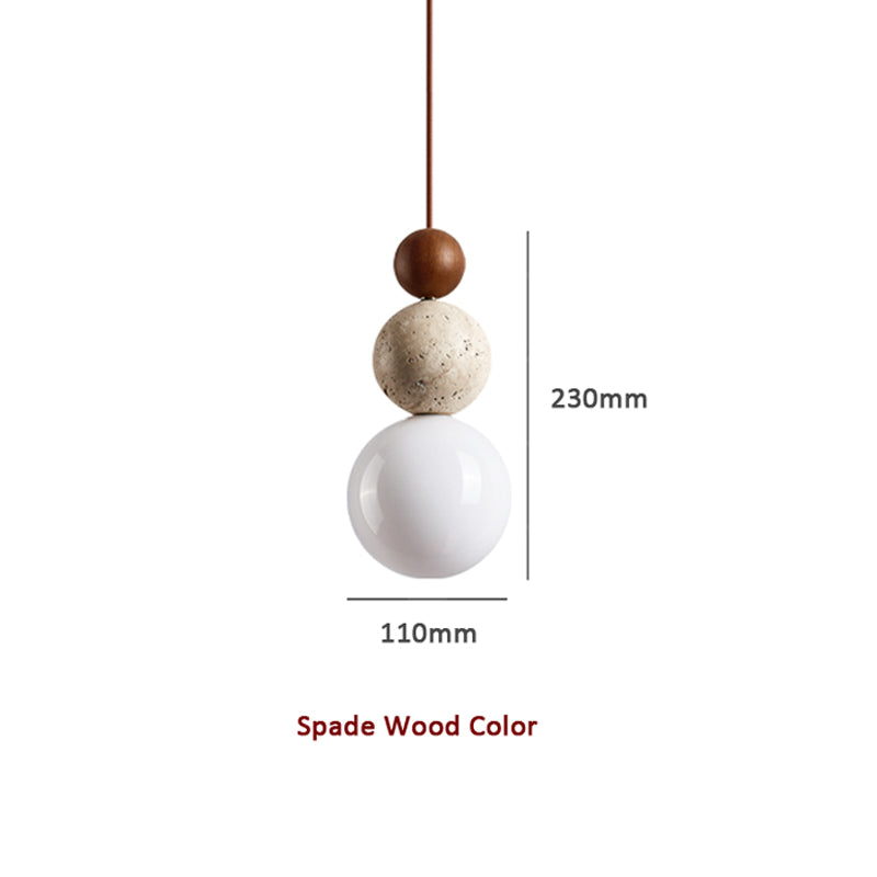 SteinLicht – Minimalistische Pendelleuchte aus Travertin-Naturstein