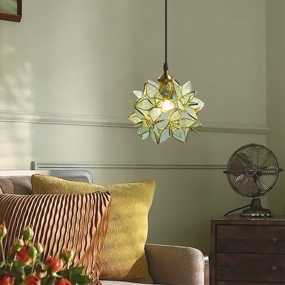 Capiz – Glas-Hängeleuchte