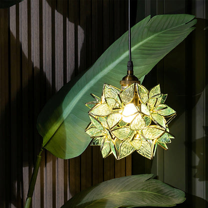 Capiz – Glas-Hängeleuchte