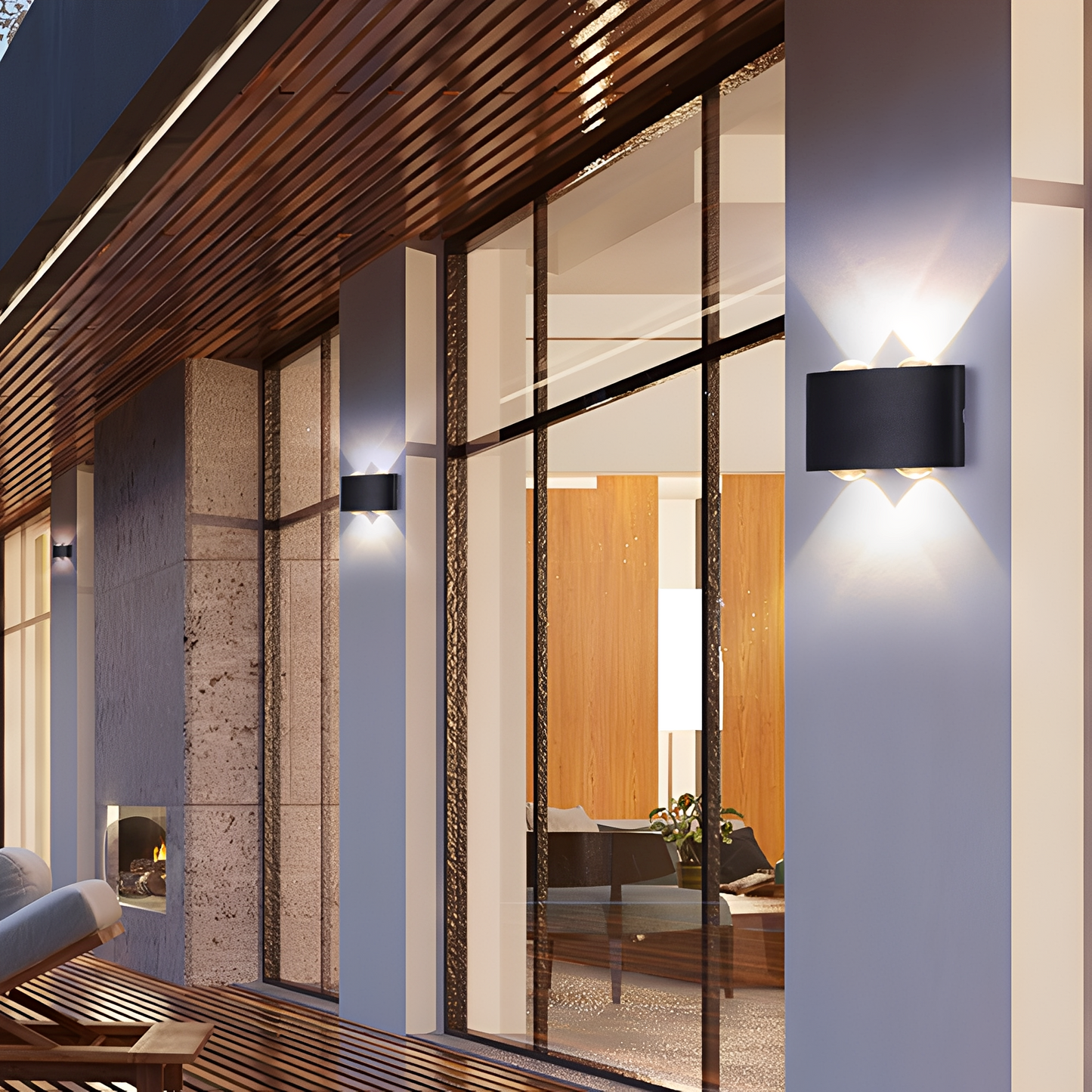 Nolan – Doppelseitiges LED-Licht für Außenwände