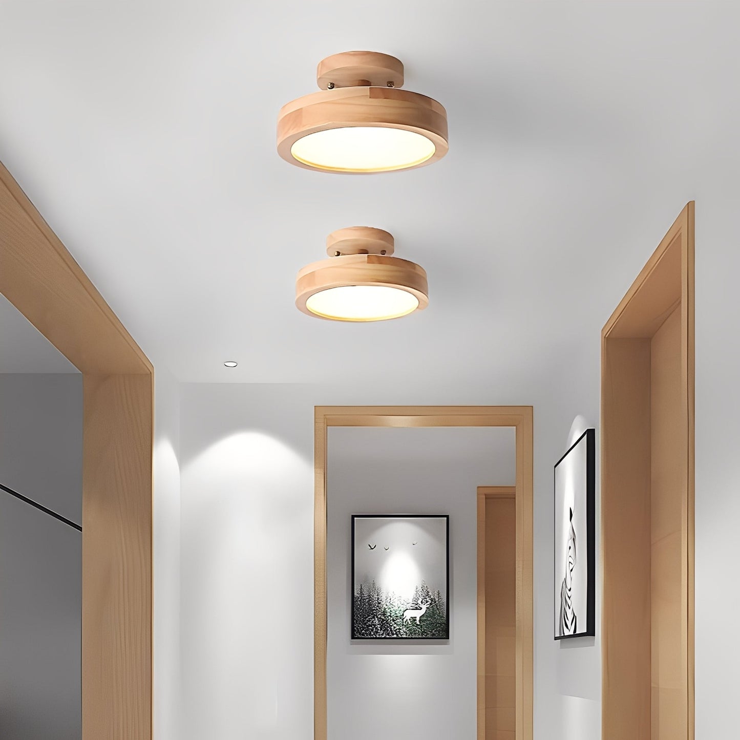 Akagi – Schlichte nordische Flur-Deckenlampe