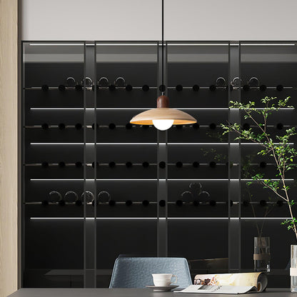 Ylva – Hängeleuchte im Walnussholz-Design