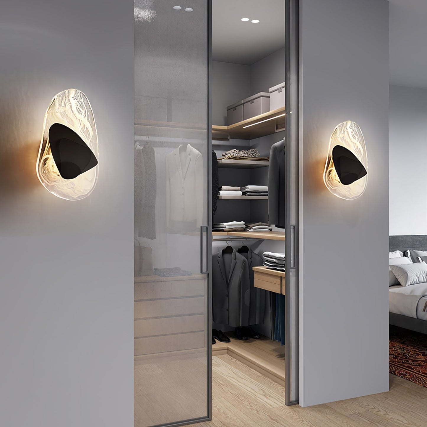 Katara – Designer Wandleuchte mit Kristallakzenten