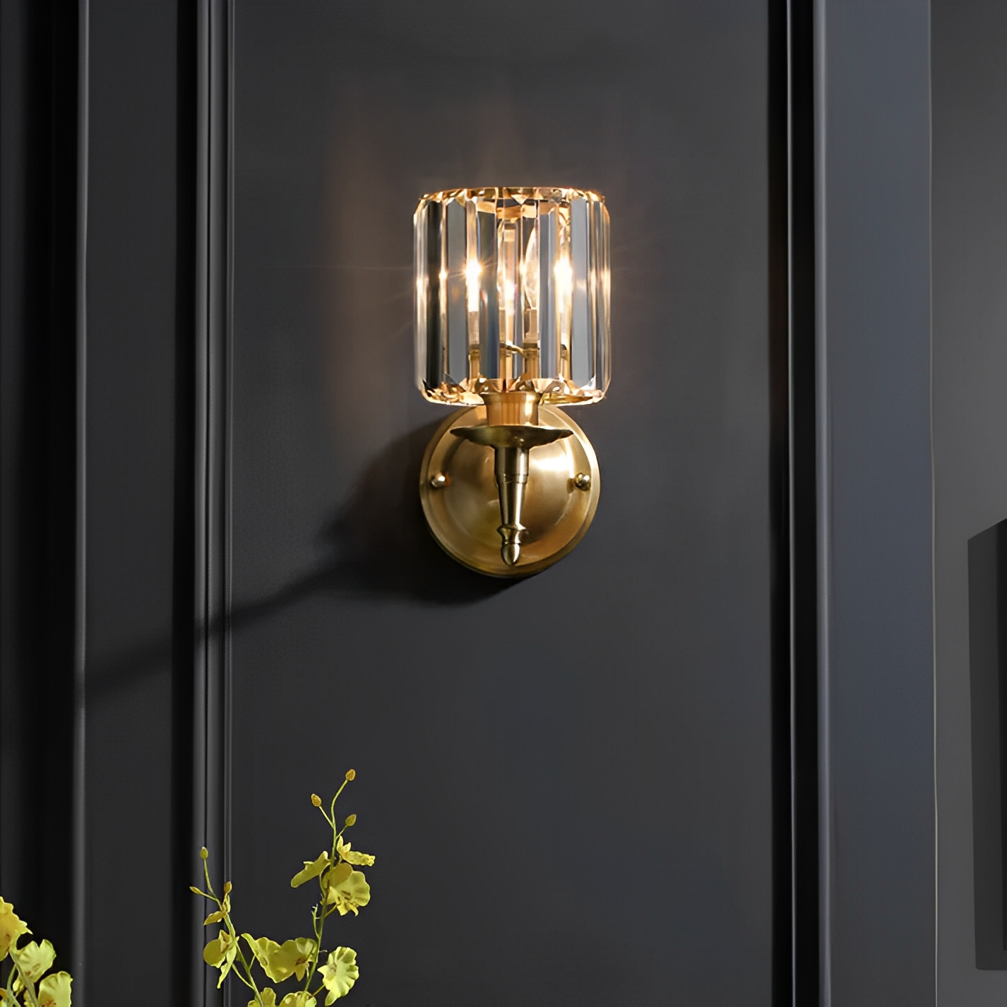 Celestine – Kristallwandlampe im Vintage-Stil: Luxus trifft auf zeitlose Eleganz
