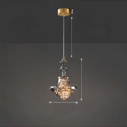 Nerea – Zeitgemäßer Glas-Kronleuchter