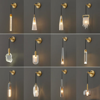 Selina – Kristall-Wandleuchte im modernen Luxus-Stil