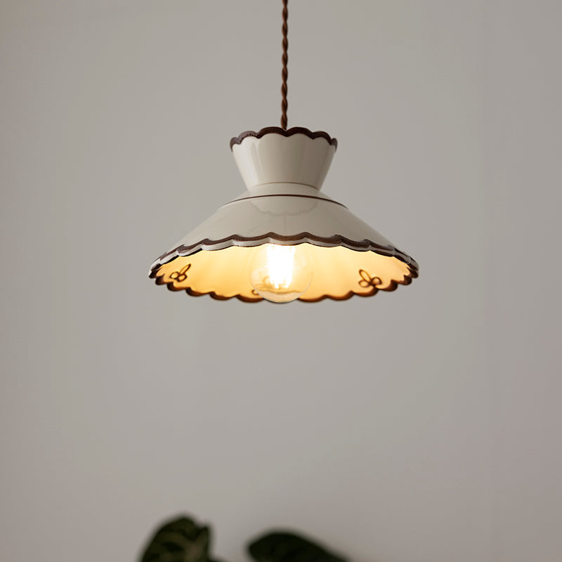 Olivia – Retro Keramik Pendelleuchte