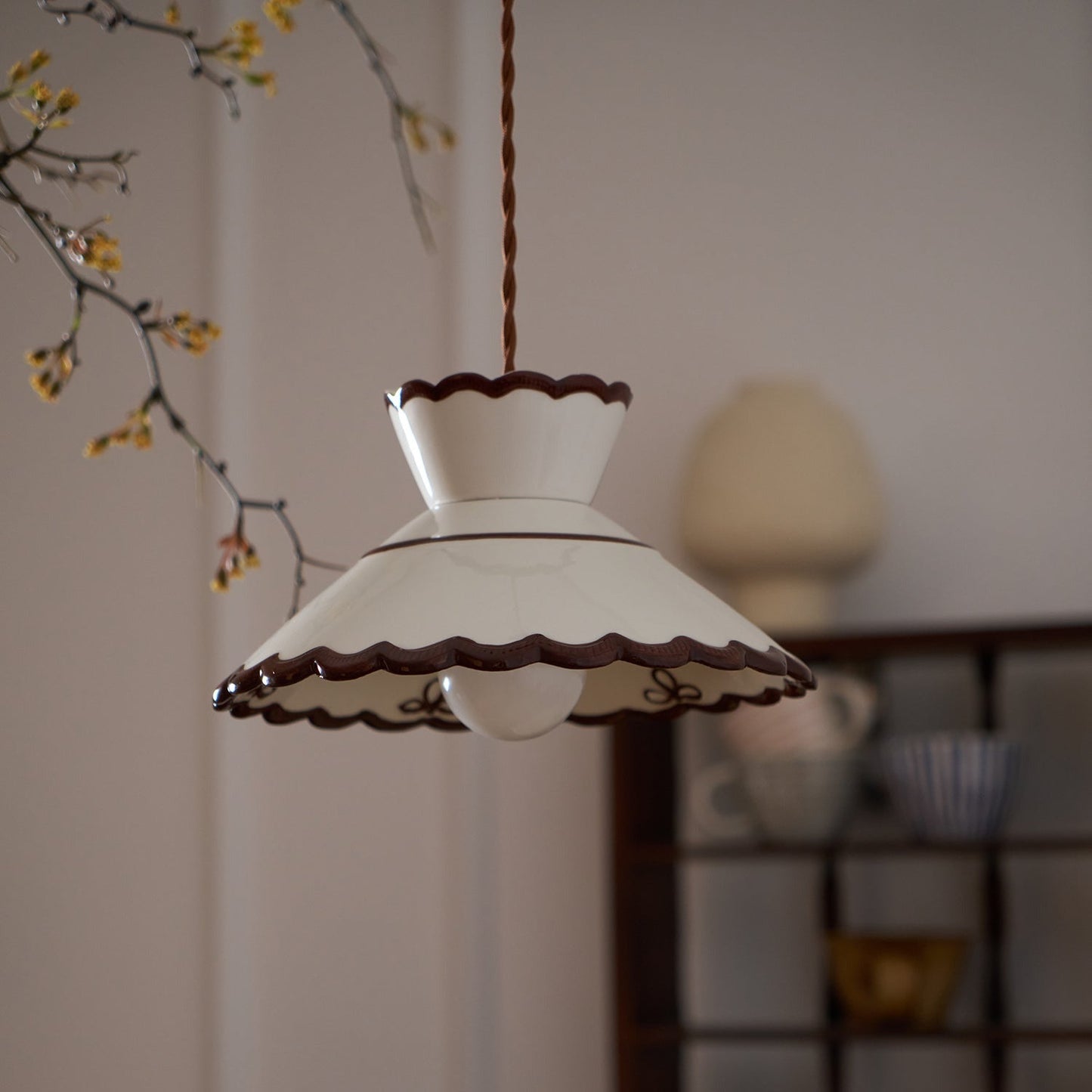 Olivia – Retro Keramik Pendelleuchte