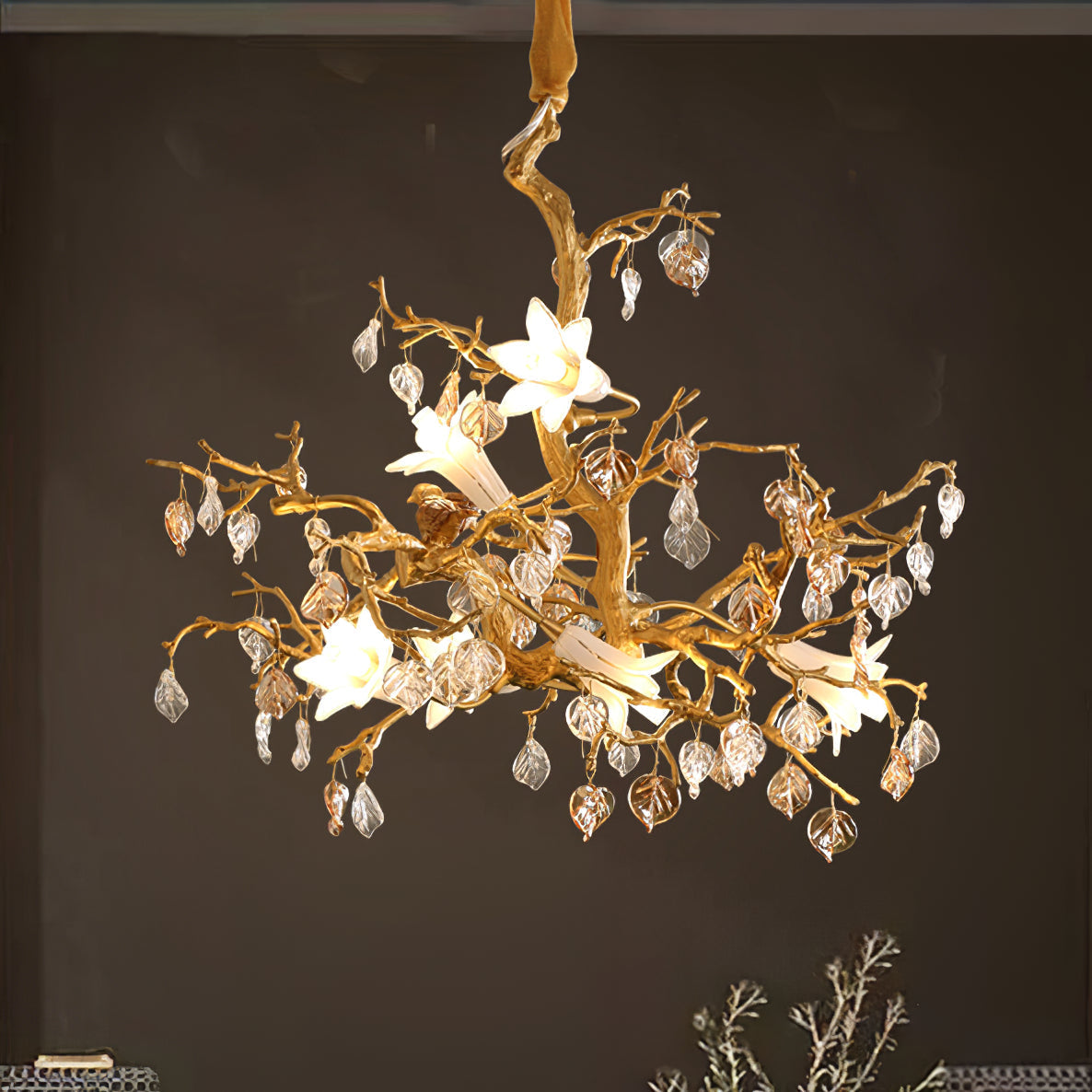 Fiori – Leuchter aus Glas und Kupfer