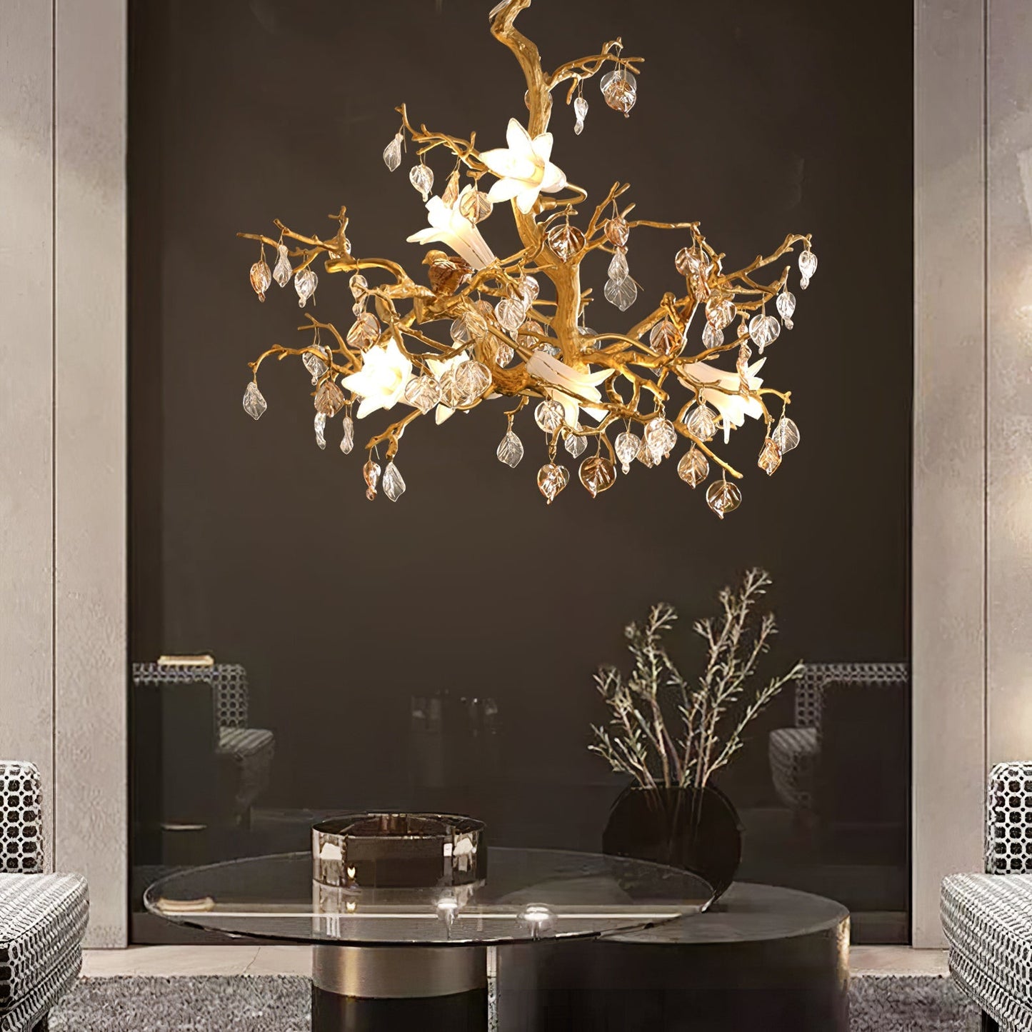 Fiori – Leuchter aus Glas und Kupfer