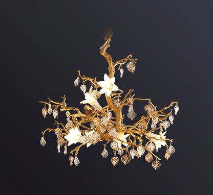Fiori – Leuchter aus Glas und Kupfer