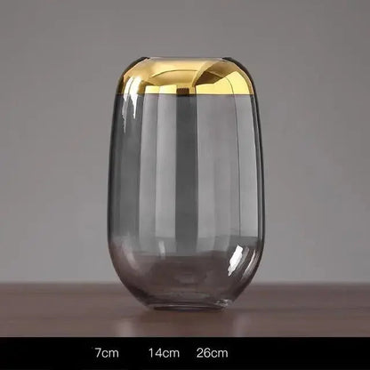GoldenBloom – Blumenvase mit eleganter Goldfolienveredelung