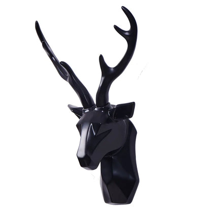 3D Tierkopf Wanddeko aus Kunstharz