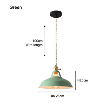 ColorLoft Pendelleuchte – Industrie-Stil mit Macaron-Farben
