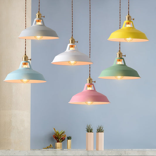 ColorLoft Pendelleuchte – Industrie-Stil mit Macaron-Farben